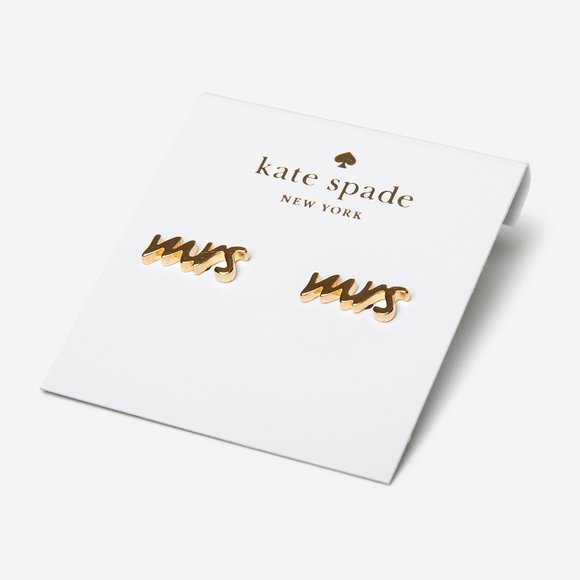 kate spade Jewelry - Kate Spade Mrs. Stud Earrings